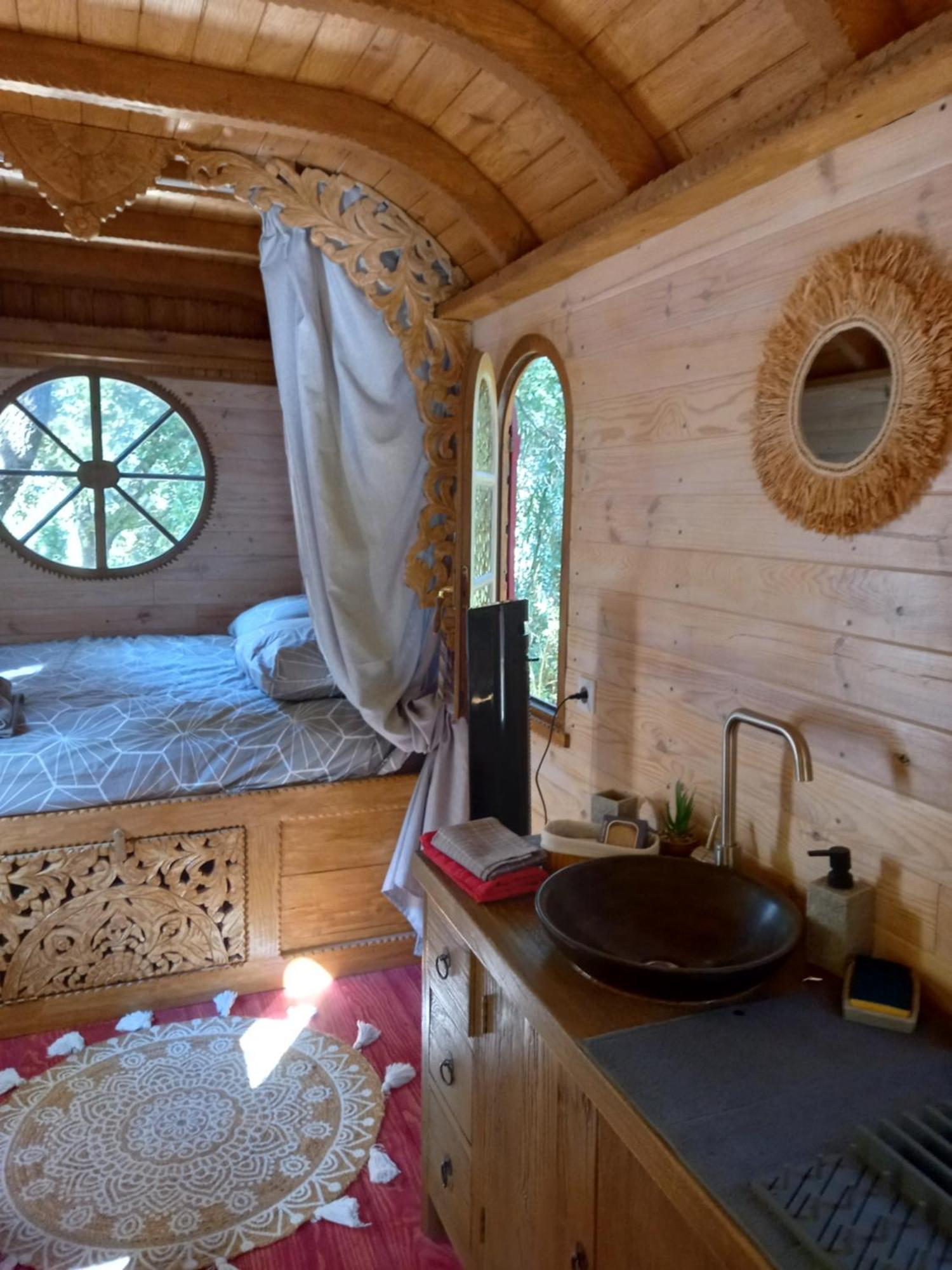Tente de luxe La Roulotte Du Petit Paradis *